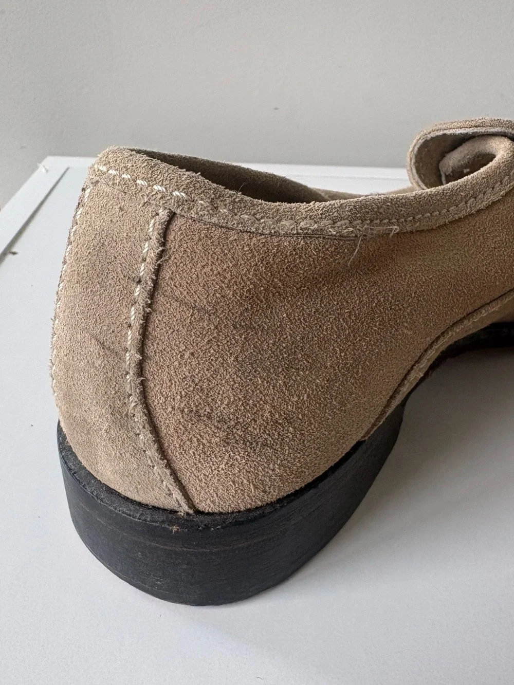 FREE PEOPLE Brady Leather Suede Loafers Handcrafted Slip On Size 38